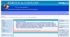 Desktop Screenshot of paroledegaulois.com