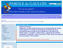 Tablet Screenshot of paroledegaulois.com